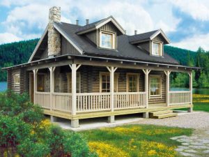 äkta timmerhus naturland